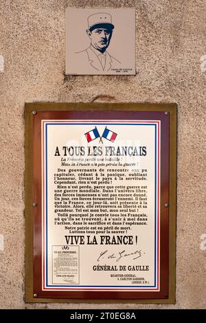 Plaque sur l'Hôtel de ville, Hôtel de ville de Toul, Lorraine, Meurthe-et-Moselle, Grand est, Alsace-Champagne-Ardenne-Lorraine, France Banque D'Images