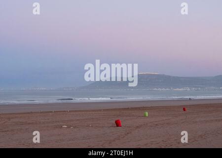 Maroc, Agadir, plage Banque D'Images