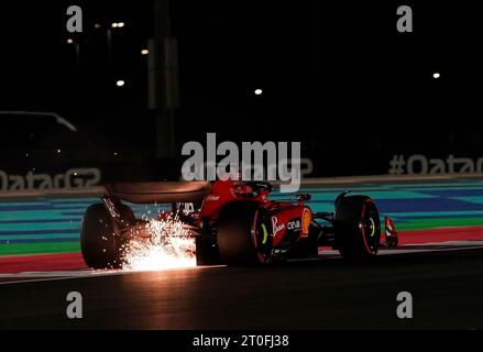 Doha, Katar. 06 octobre 2023. 6 octobre 2023, Losail International circuit, Doha, Formule 1 Qatar Airways Qatar Grand Prix 2023, dans la photo Charles Leclerc (MCO), Scuderia Ferrari Credit : dpa/Alamy Live News Banque D'Images