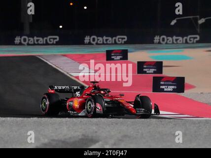 Doha, Katar. 06 octobre 2023. 6 octobre 2023, Losail International circuit, Doha, Formule 1 Qatar Airways Qatar Grand Prix 2023, dans la photo Charles Leclerc (MCO), Scuderia Ferrari Credit : dpa/Alamy Live News Banque D'Images