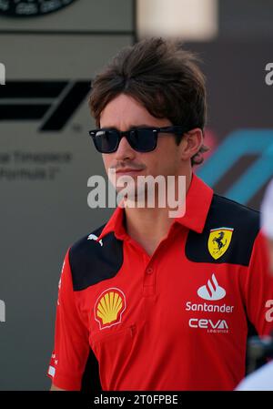 Doha, Katar. 06 octobre 2023. 6 octobre 2023, Losail International circuit, Doha, Formule 1 Qatar Airways Qatar Grand Prix 2023, dans la photo Charles Leclerc (MCO), Scuderia Ferrari Credit : dpa/Alamy Live News Banque D'Images