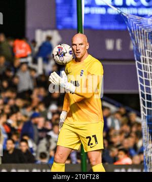 6 octobre 2023 ; St Andrews, Birmingham, West Midlands, Angleterre; EFL Championship football, Birmingham City contre West Bromwich Albion ; John Ruddy de Birmingham Banque D'Images