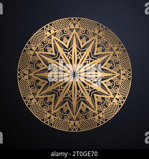 un fond noir et blanc frappant qui sert de toile pour l'art créatif de fleur de lotus Illustration de Vecteur