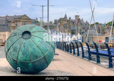 Lerwick Old Town a été le lieu de plusieurs scènes de films avec Jimmy Perez pour la série télévisée Shetlands. Banque D'Images