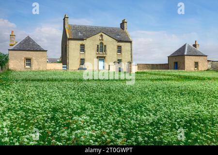 Belmont Manor est l'un des bâtiments historiques les plus importants des Shetlands. Banque D'Images