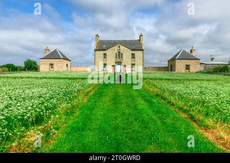 Belmont Manor est l'un des bâtiments historiques les plus importants des Shetlands. Banque D'Images