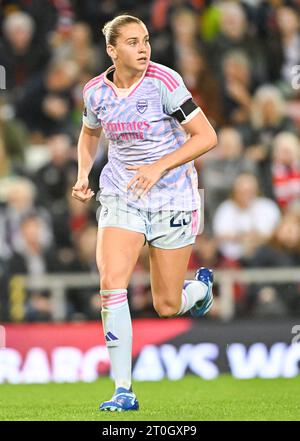 Leigh Sports Village, Leigh, Greater Manchester, Angleterre. 6 octobre 2023. Alessia Russo #23 d'Arsenal Women, lors de Manchester United Women football Club V Arsenal Women football Club à Leigh Sports Village, dans la Super League féminine de Barclays/Super League féminine. (Image de crédit : ©Cody Froggatt/Alamy Live News) Banque D'Images