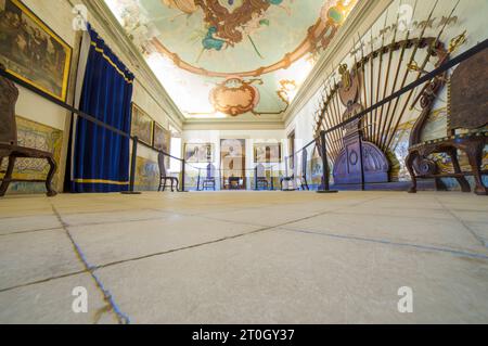 Coimbra, Portugal - 6 septembre 2019 : Armurerie du Palais Royal, Université de Coimbra, Portugal Banque D'Images