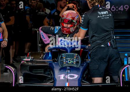 Lusail, Losail, octobre 06, Pierre Gasly, de France en compétition pour Alpine . Qualification, ronde 18 du championnat de Formule 1 2023. Crédit : Michael Potts/Alamy Live News Banque D'Images