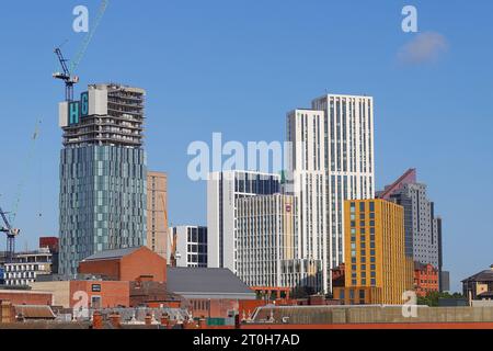 Arena Quarter est un groupe de bâtiments de logements étudiants situés autour de First Direct Arena dans le centre-ville de Leeds Banque D'Images