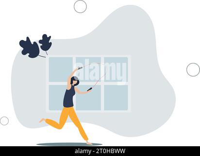 Exercices de santé et de fitness dans l'activité sportive Gym.perte de poids et gain de force avec l'entraînement du corps et l'aérobic physique . Illustration de Vecteur
