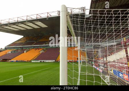 Stade de l'Université de Bradford, Bradford, Angleterre - 7 octobre 2023 vue générale du terrain - avant le match Bradford City v Swindon Town, Sky Bet League Two, 2023/24, stade de l'Université de Bradford, Bradford, Angleterre - 7 octobre 2023 crédit : Arthur Haigh/WhiteRosePhotos/Alamy Live News Banque D'Images