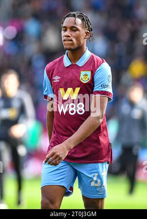 Turf Moor, Burnley, Lancashire, Royaume-Uni. 7 octobre 2023. Premier League football, Burnley contre Chelsea ; Wilson Odobert de Burnley Credit : action plus Sports/Alamy Live News Banque D'Images