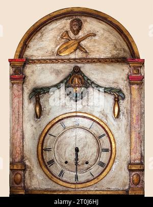 Une horloge musicale du 19e siècle, Musée de l'orgue Borgentreich, district de Höxter, Rhénanie du Nord-Westphalie, Allemagne, Europe Banque D'Images