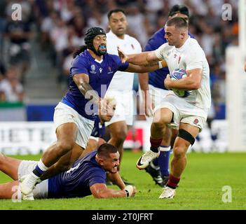 L'Anglais Ben Earl est attaqué lors du Guinness six Nations match au ...