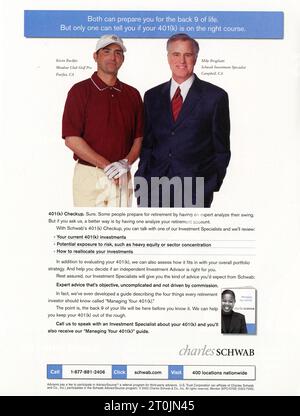 Vintage 'Time' Magazine 25 février 2002 publication publicitaire, États-Unis Banque D'Images