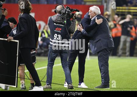 Bruxelles, Belgique. 07 octobre 2023. Un match de football entre le RSC Anderlecht et KV Mechelen, le jour 10 de la 2023-2024 'Jupiler Pro League' première division du championnat belge, à Bruxelles, le samedi 07 octobre 2023. BELGA PHOTO LAURIE DIEFFEMBACQ crédit : Belga News Agency/Alamy Live News Banque D'Images