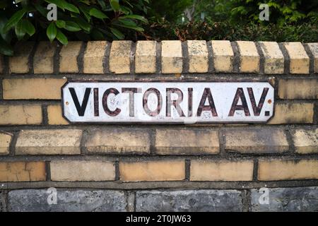 Victoria Avenue Penarth Galles du Sud Royaume-Uni Banque D'Images