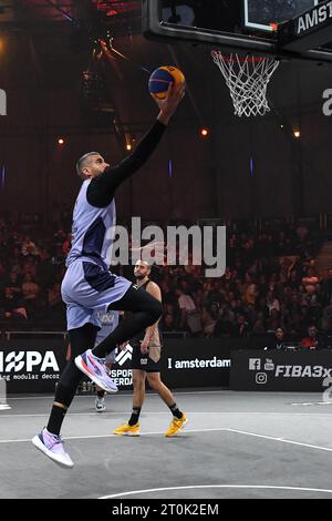 Amsterdam, pays-Bas. 06 octobre 2023. Lors du 3x3 World Tour Amsterdam Masters 2023 match entre UB et Partizan à Gashouder le 6 octobre 2023 à Amsterdam, pays-Bas Credit : Orange pics BV/Alamy Live News Banque D'Images