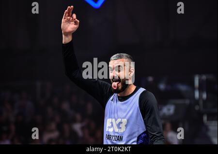 Amsterdam, pays-Bas. 06 octobre 2023. Lors du 3x3 World Tour Amsterdam Masters 2023 match entre UB et Partizan à Gashouder le 6 octobre 2023 à Amsterdam, pays-Bas Credit : Orange pics BV/Alamy Live News Banque D'Images
