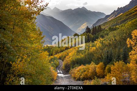 Automne dans la montagne San Juan du Colorado Banque D'Images