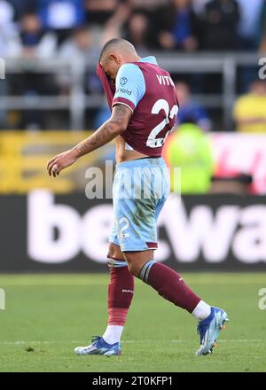 Burnley, Royaume-Uni. 7 octobre 2023. Vitinho de Burnley pendant le match de Premier League à Turf Moor, Burnley. Le crédit photo devrait être : Gary Oakley/Sportimage crédit : Sportimage Ltd/Alamy Live News Banque D'Images