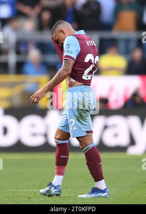 Burnley, Royaume-Uni. 7 octobre 2023. Vitinho de Burnley pendant le match de Premier League à Turf Moor, Burnley. Le crédit photo devrait être : Gary Oakley/Sportimage crédit : Sportimage Ltd/Alamy Live News Banque D'Images