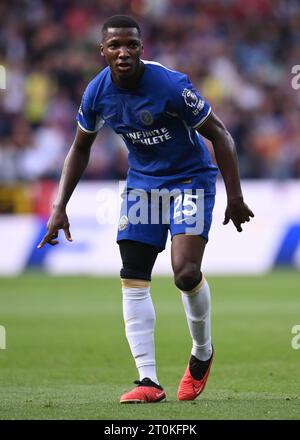 Burnley, Royaume-Uni. 7 octobre 2023. Moises Caicedo de Chelsea pendant le match de Premier League à Turf Moor, Burnley. Le crédit photo devrait être : Gary Oakley/Sportimage crédit : Sportimage Ltd/Alamy Live News Banque D'Images