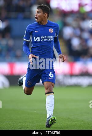 Burnley, Royaume-Uni. 7 octobre 2023. Thiago Silva de Chelsea pendant le match de Premier League à Turf Moor, Burnley. Le crédit photo devrait être : Gary Oakley/Sportimage crédit : Sportimage Ltd/Alamy Live News Banque D'Images