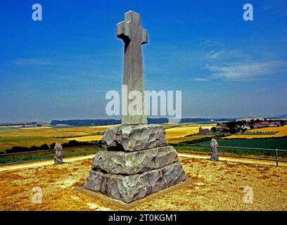 Mémorial du champ de bataille de Flodden, Branxton, Northumberland, Angleterre, Royaume-Uni Banque D'Images