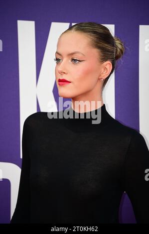 Royal Festival Hall, Londres, Royaume-Uni. 7 octobre 2023. BFI 2023 : Madie PLT participe aux Killers of the Flower Moon - 67th BFI London film Festival, Londres, Royaume-Uni crédit : See Li/Picture Capital/Alamy Live News Banque D'Images