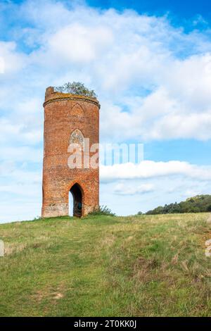 Wilder's Folly sur Nuntide Hill à Reading, Royaume-Uni vu en automne contre un ciel bleu. Banque D'Images