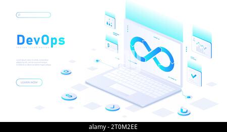 Vecteur de bannière blanche de développement Web Illustration de Vecteur