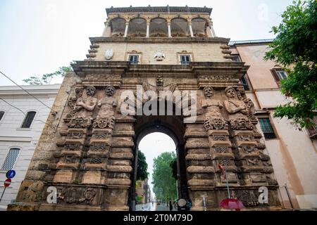 Porta Nuova à Palerme - Italie Banque D'Images