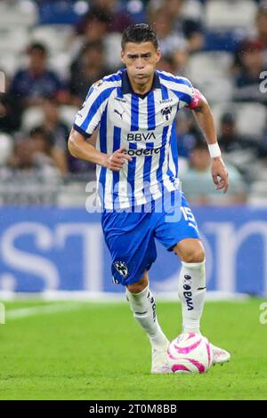 Monterrey, Mexique. 07 octobre 2023. 7 octobre 2023 ; Monterrey, Nuevo León, Mexique, Estádio BBVA ; Liga BBVA MX Round 12 match entre Monterrey Rayados et FC Juarez. #15 Defender Rayados, Héctor Moreno crédit obligatoire : Toby Tande/PXImages crédit : SIPA USA/Alamy Live News Banque D'Images