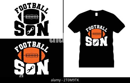 American football Tshirt Design Lover Funny Typography Vector Graphics Rugby shirt hommes et femmes cadeaux Illustration de Vecteur