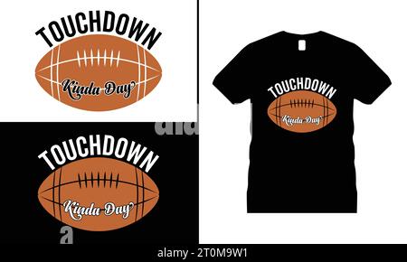 American football Tshirt Design Lover Funny Typography Vector Graphics Rugby shirt hommes et femmes cadeaux Illustration de Vecteur