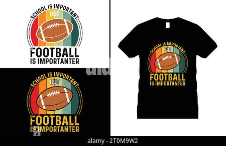 American football Tshirt Design Lover Funny Typography Vector Graphics Rugby shirt hommes et femmes cadeaux Illustration de Vecteur