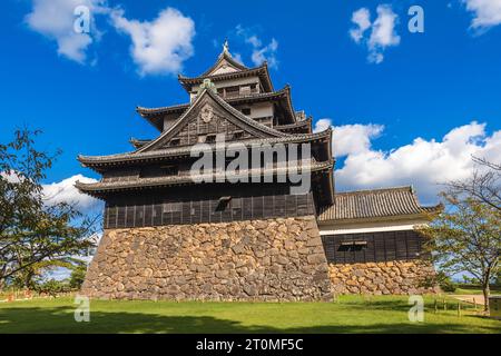 Donjon principal du château de Matsue situé dans la ville de Matsue, Shimane, japon Banque D'Images
