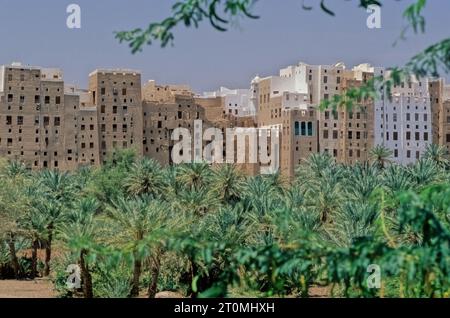 Shibam Hadramawt est une ville dans Yemen. Avec environ 7 000 habitants, il est le siège du district de Shibam dans le gouvernorat de Hadhramaut. Banque D'Images