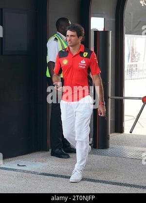 8 octobre 2023, Losail International circuit, Doha, Formule 1 Qatar Airways Qatar Grand Prix 2023, dans la photo Carlos Sainz Jr (ESP), Scuderia Ferrari Banque D'Images