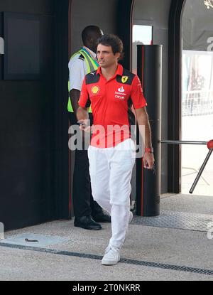 8 octobre 2023, Losail International circuit, Doha, Formule 1 Qatar Airways Qatar Grand Prix 2023, dans la photo Carlos Sainz Jr (ESP), Scuderia Ferrari Banque D'Images