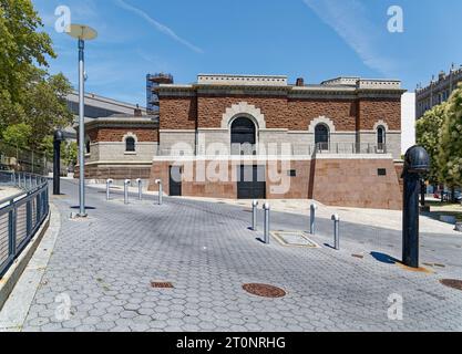 Harlem Stage at the Gatehouse occupe le monument New-yorkais converti 135th Street Gatehouse du système de l'aqueduc de Croton. Banque D'Images