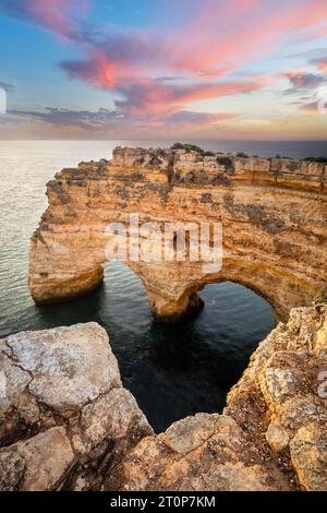 Praia da Marinha, Marinha Beach Lagoa District Algarve, Portugal, Europe Banque D'Images