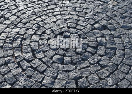 Fragment d'un trottoir sous la forme d'un cercle Banque D'Images