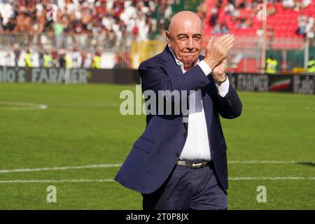 Monza, Italie. 8 octobre 2023. Adriano Galliani (CEO AC Monza), lors de AC Monza vs US Salernitana, Serie A, au U-Power Stadium. Crédit : Alessio Morgese/Alessio Morgese / Emage / Alamy Live News Banque D'Images