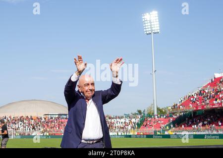 Monza, Italie. 8 octobre 2023. Adriano Galliani (CEO AC Monza), lors de AC Monza vs US Salernitana, Serie A, au U-Power Stadium. Crédit : Alessio Morgese/Alessio Morgese / Emage / Alamy Live News Banque D'Images