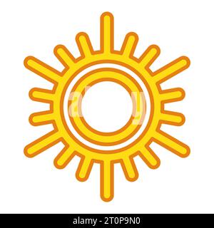 Illustration d'un symbole de soleil abstrait Illustration de Vecteur
