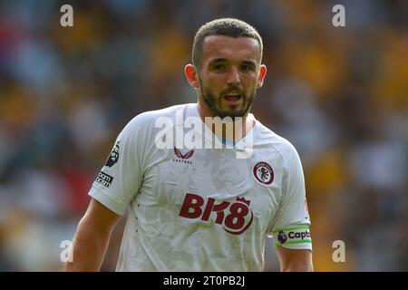 Wolverhampton, Royaume-Uni. 08 octobre 2023. John McGinn #7 d'Aston Villa lors du match de Premier League Wolverhampton Wanderers vs Aston Villa à Molineux, Wolverhampton, Royaume-Uni, le 8 octobre 2023 (photo de Gareth Evans/News Images) à Wolverhampton, Royaume-Uni le 10/8/2023. (Photo Gareth Evans/News Images/Sipa USA) crédit : SIPA USA/Alamy Live News Banque D'Images