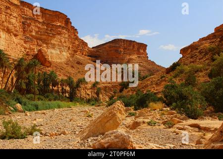 Canyon de Ghoufi, montagnes d'Aurès, Algérie Banque D'Images